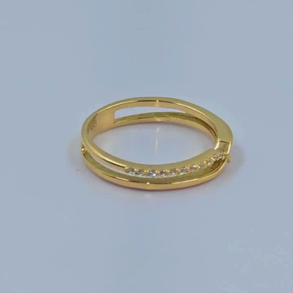 Anillo "Alfonsina" en oro 18k con piedras preciosas - Peruviana Joyas