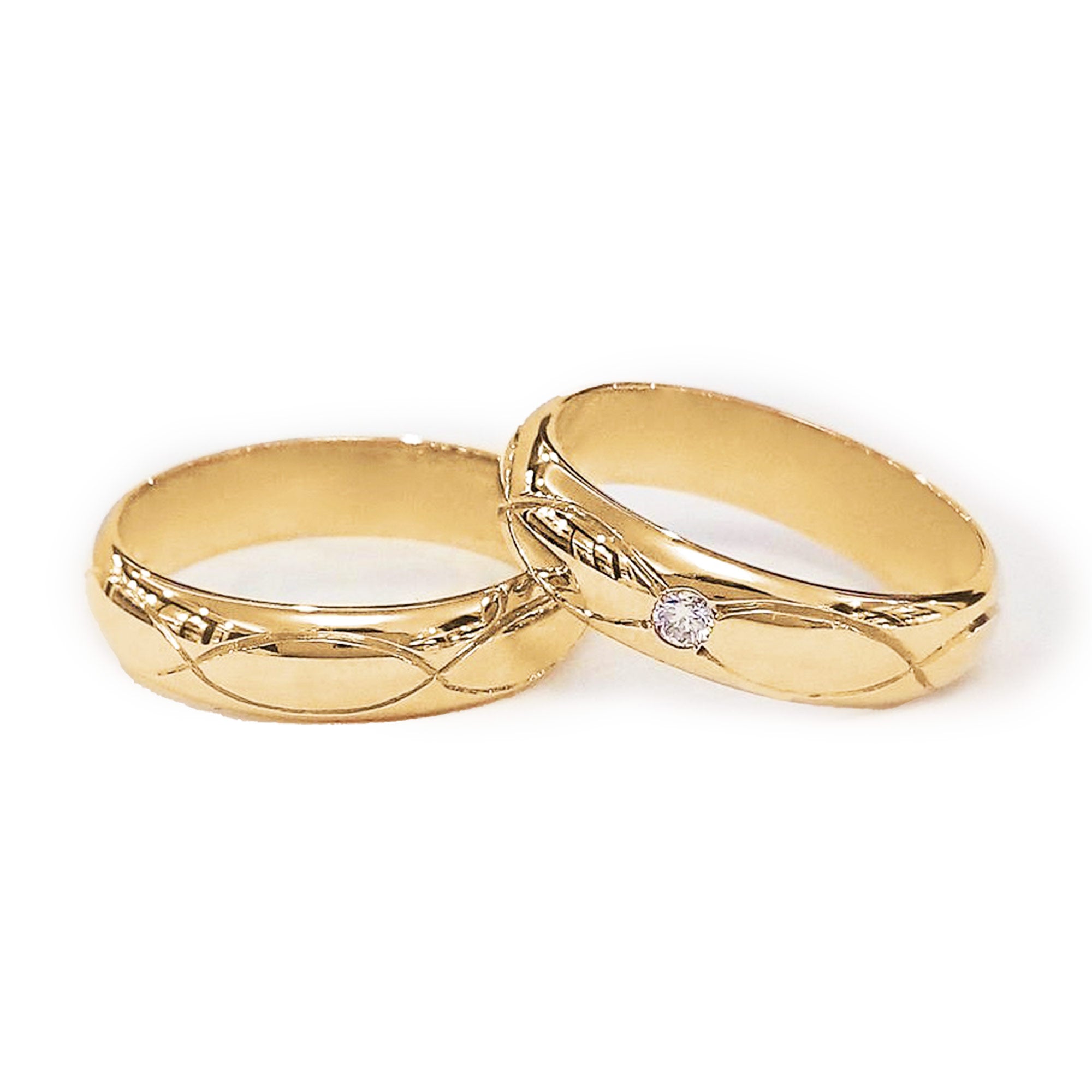 Aros de Matrimonio Peruviana Joyas